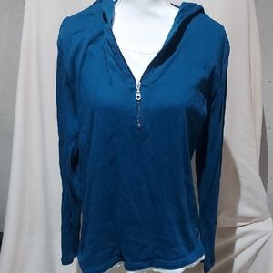 Falls Creek Women's Blue Half-Zip Hoodie